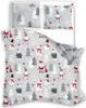 Bettwäsche Set 3tlg 160x200cm – Baumwolle Produktbild-Vorschau 2