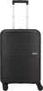 A black American Tourister suitcase with a telescopic handle and wheels. Produktbild-Vorschau
