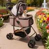 Hundewagen klappbar Transporttasche Hundebuggy bis 15kg Produktbild-Vorschau 7