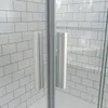 AICA eckeinstieg eckdusche 100x100x185cm Schiebetür  5mm Produktbild-Vorschau 6