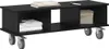 vidaXL TV-Ständer Schwarz Eichen-Optik 100 x 35 x 35 cm Produktbild-Vorschau 3