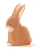 Ostheimer Holz-Spielfigur Hase sitzend, handgefertigt, Produktbild-Vorschau 2