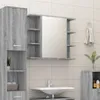 vidaXL Kúpeľňová zrkadlová skrinka Grey Sonoma 80x20,5x64 Náhľad obrázku produktu 2