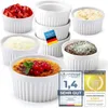 Bols à dessert & moules à crème brûlée - Blanc Voir les images du produit 1