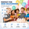 3X Wasserpistolen 12 cm bunt Set - Extra großer Reichweite Produktbild-Vorschau 3