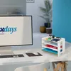 Relaxdays Briefablage, Büro Organizer aus MDF, A4 Papier, 3 Produktbild-Vorschau 2