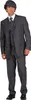 A man wearing a full suit with a cap. Produktbild-Vorschau
