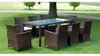 vidaXL 9-tlg. Garten-Essgruppe mit Auflagen Poly Rattan Produktbild-Vorschau 2