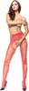 MissO Strumpfhose mit Naht und Verzierungen rot S/M Produktbild-Vorschau 4