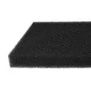 A close-up, professional studio shot of a black foam filter on a white background. Produktbild-Vorschau
