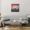 Bilder auf glas - Einteilig - Brücke Rosa Himmel - 50x50cm Produktbild-Vorschau 6
