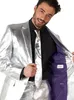 Mr Shiny Silver kostium dla mężczyzn Opposuits™ w kolorze Podgląd zdjęcia produktu 3