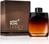 A product shot of a Mont Blanc Legend Night Eau de Parfum bottle and its packaging. Podgląd zdjęcia produktu