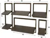 Hoyz Collection – Ferro Wandregal – Bronze Antik – 5er-Set Produktbild-Vorschau 3