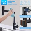 Homelody Wasserhahn Küche Schwarz,Küchenarmatur Produktbild-Vorschau 3