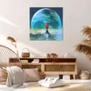 Bild auf Leinwand - Leinwandbild - Mann Planet - 70x70cm - Produktbild-Vorschau 7