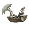 Clayre & Eef Figur Kaninchen 14x10x12 cm Grün Braun Produktbild-Vorschau 4