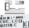 Küchenzeile Vicco R-Line Weiß 300 cm  J-Shape mit Produktbild-Vorschau 7