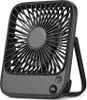USB ventilátor napájaný batériou, tichý mini stolný Náhľad obrázku produktu 2
