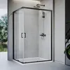 SONNI 120 x 120 x 185 cm mattschwarz Duschabtrennung , Produktbild-Vorschau 1