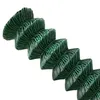 A close-up view of a green wire mesh fence material, coiled and folded in a zig-zag pattern. Produktbild-Vorschau