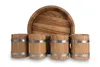 Lot de 4 chopes à bière en bois de chêne 500 ml avec Voir les images du produit 6