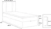 MR GROUP Boxspringbett GRAZ 70 x 200 cm Kinderbett, Produktbild-Vorschau 6
