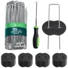 VOUNOT® 100 U-Erdanker Heringe mit 50 Scheiben 150×30 mm Produktbild-Vorschau 1