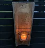 Wandkerzenhalter Echt Antiker Dachziegel mit Glas Windlicht Produktbild-Vorschau 2