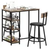 Set HOMCOM composto da tavolo da bar e sgabelli, set da bar Anteprima dell’immagine prodotto 1