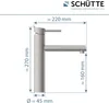 Dřezová baterie SCHÜTTE MASSIVE z masivní nerezové oceli Náhled obrázku produktu 6