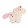 A plush unicorn toy is shown in profile against a white background. Podgląd zdjęcia produktu