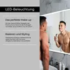 Artforma Badspiegel 120x100 cm - mit LED Beleuchtung - LED Produktbild-Vorschau 5