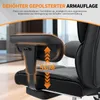 HOFFREE Ergonomická kožená kancelářská židle, vysoká otočná Náhled obrázku produktu 6