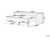 BELIANI Tagesbett Hellbraun Holz 90 x 200 cm Ausziehbar 3 Produktbild-Vorschau 3