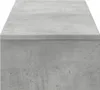 A close-up, straight-on view of a concrete-like monitor stand with a drawer. Náhľad obrázku produktu