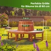 CASARIA® Baumbank Sitzbank Wetterfest Holz Produktbild-Vorschau 5