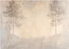 Vlies fototapete Waldnebel 200x140 cm Feeby Beige inkl. Produktbild-Vorschau 1