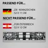 2 Stück Kennzeichenhalter Chrom - gebürstet  Produktbild-Vorschau 6