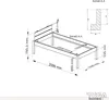 TUGA-Holztech Pfostenbett (Fichte) "Daybett" Massivholz 100 Produktbild-Vorschau 4