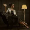 Lampa parasolowa Relaxdays, dekoracyjna lampa stojąca z Podgląd zdjęcia produktu 2