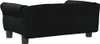 A black dog bed is shown from the back on a white background. Náhľad obrázku produktu