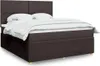 Boxspringbett mit Matratze Dunkelbraun 180x200 cm Stoff Produktbild-Vorschau 2