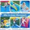 COSTWAY Dmuchany zamek dla dzieci ze zjeżdżalnią wodną, Podgląd zdjęcia produktu 4