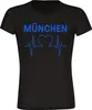 multifanshop Damen T-Shirt - München blau - Herzschlag, Produktbild-Vorschau 1