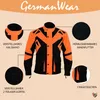 Motorradjacke Orange Gelb Grün Schwarz mit Protektoren Produktbild-Vorschau 9