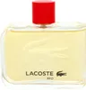 A clear, front-facing studio shot of a Lacoste Red eau de Toilette bottle. Voir les images du produit