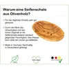 Seifenschale OVAL klein 13 cm mit Rille auf der Rückseite Produktbild-Vorschau 4