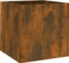 A square planter made of wood-look material. Anteprima dell’immagine prodotto