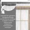 A close-up of a string curtain with text overlay explaining its features. Náhľad obrázku produktu